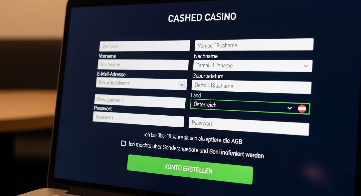 So melden Sie sich an registration process